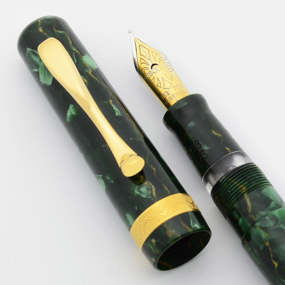 Visconti Michelangelo Grande LE Fountain Pen - Green